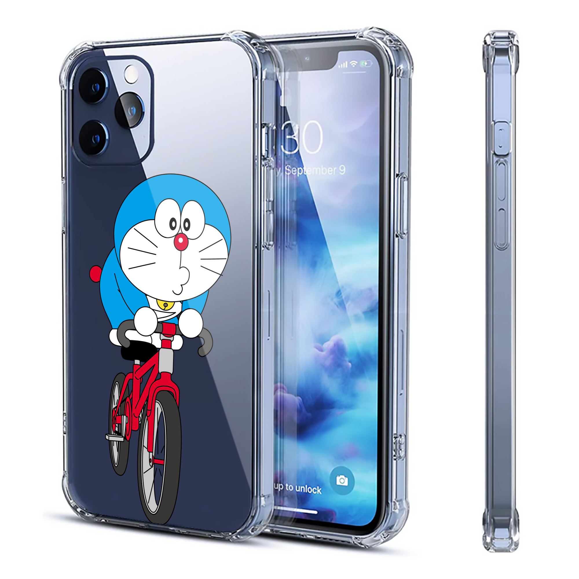 （画像用） ドラえもん Doraemon 【iPhone 12シリーズ対応】透明スマホケース（クリアソフトケース）